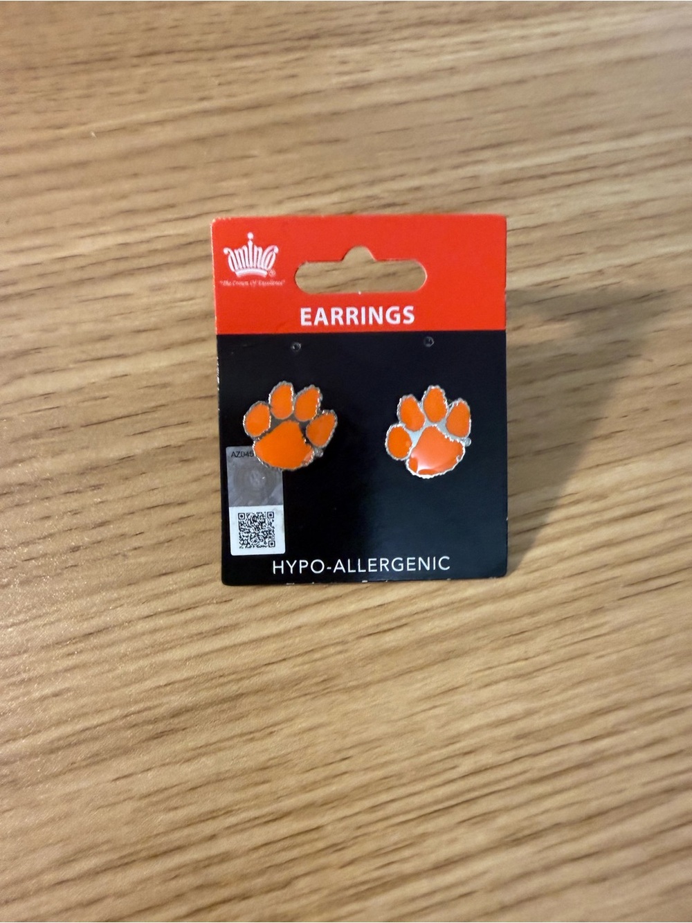 Clemson Tigers Hypo-Allergenic Stud Earrings
